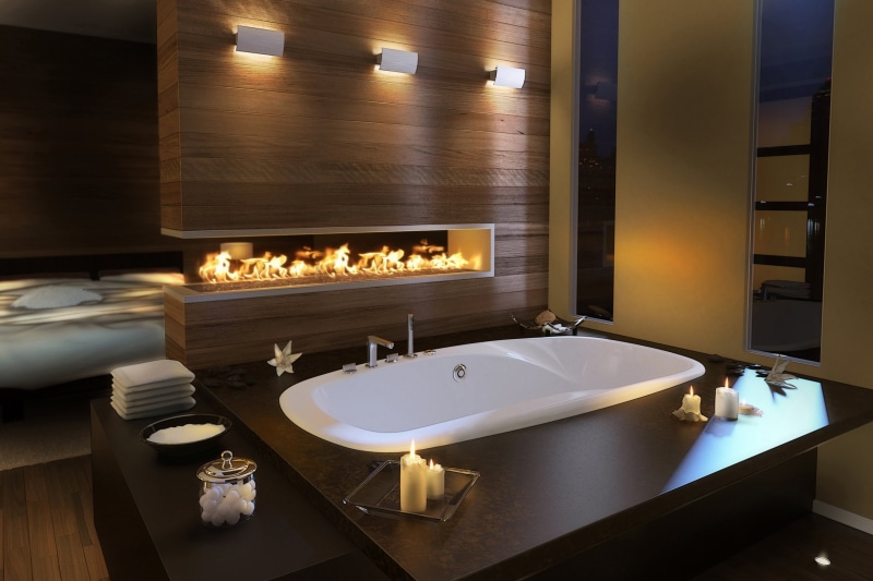 hotel, interior, house, 2K, illuminated, white, flooring, home Showcase Interior, lighting Equipment, bath, candle, apartment, lifestyles, hygiene, candles