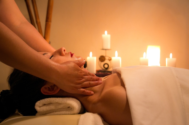 indoors, human limb, lying down, 4K, human body part, luxury, lifestyles, candle, massaging, indulgence, women, human foot, textile, food, massage, woman