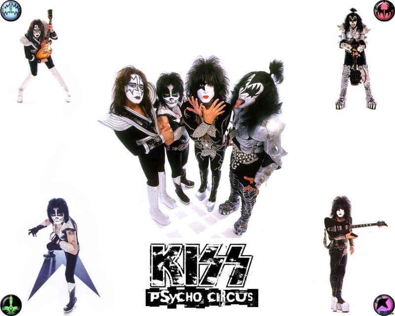 Makeup, 720P, kiss, Heavy, Rock and Roll, hd, art, entertainment, rock, Guitars, music, band