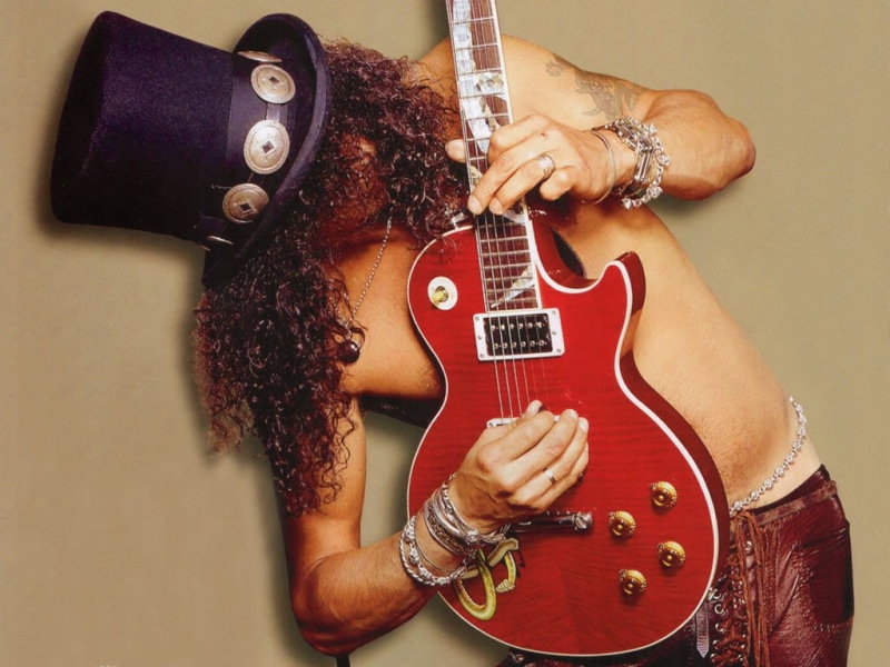 Music, guitar, hd, slash, art, 480P, Hat, hair, band, Entertainment