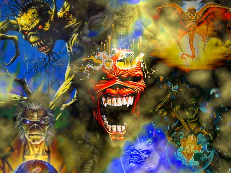 metal, iron maiden, art, eddie, entertainment, iron, 480P, hd, maiden, Music