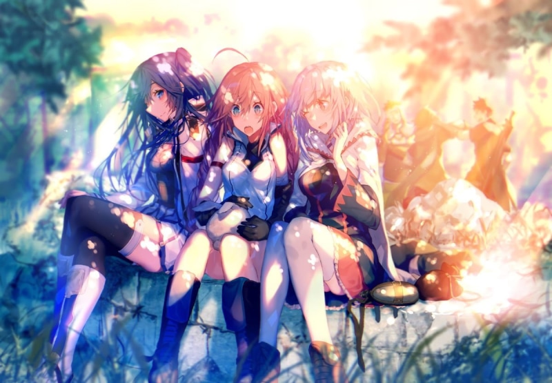 lifestyles, plant, beautiful woman, emotion, Hai to Gensou no Grimgar, outdoors, leisure activity, young adult, real people, clothing, anime girls, nature