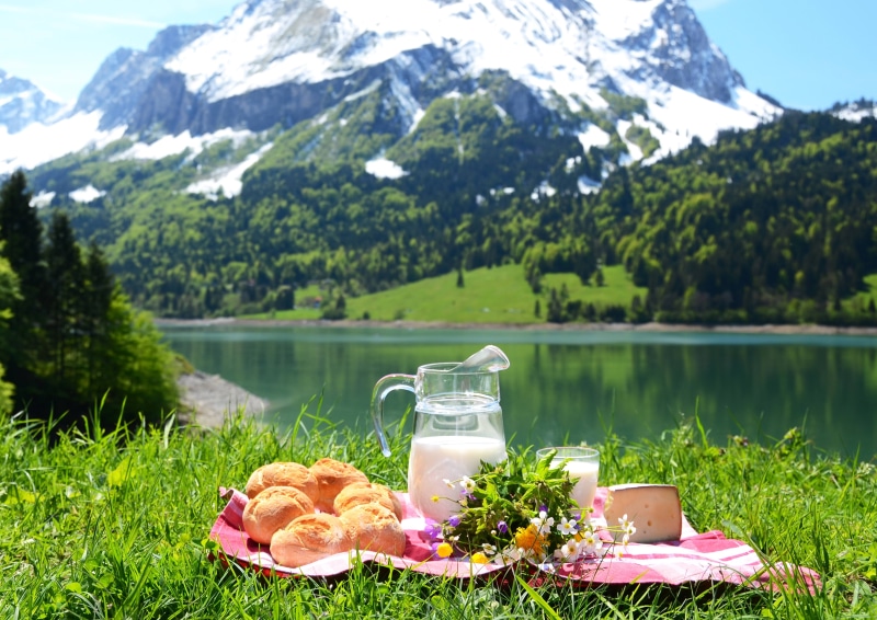 drink, mountains, picnic, healthy Lifestyle, tranquility, tree, nature, pink, meadow, scenics, lake, non-Urban Scene, refreshment, rural Scene, food, 5K
