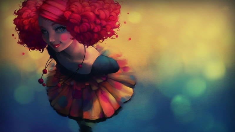 young women, fantasy art, looking at camera, clothing, real people, 1080P, front view, flower, fashion, beauty, flowering plant, women, flower head, portrait