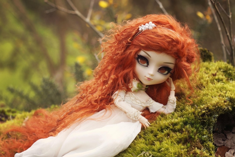 readhead, abstract, redhead, doll, 2K, photogrphy