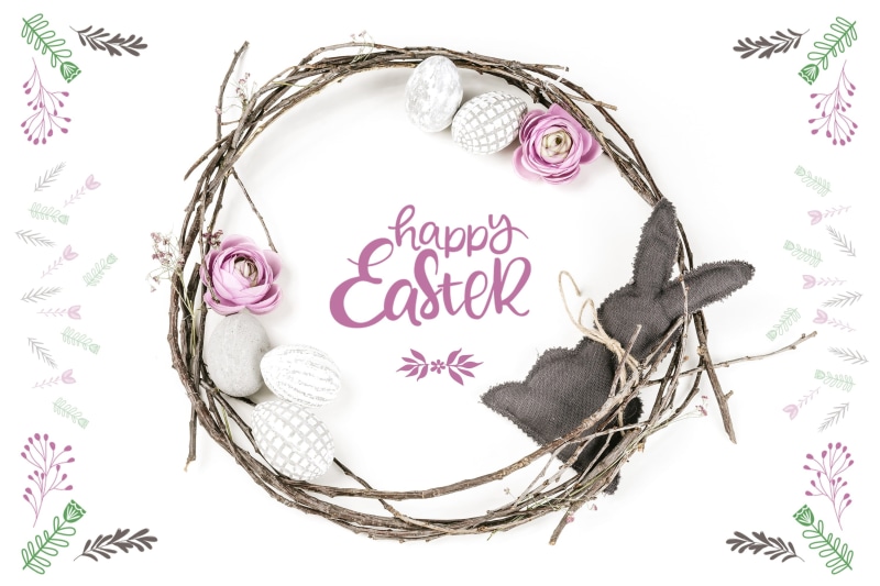2K, communication, still life, happy easter, happy, positive emotion, pink color, cut out, cute, flowers, heart shape, flower, love, flowering plant, adorable