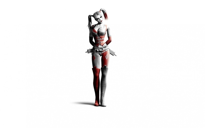 close-up, representation, quinn, cut out, studio shot, single object, harley, video games, creativity, indoors, Harley Quinn, 1080P, writing instrument