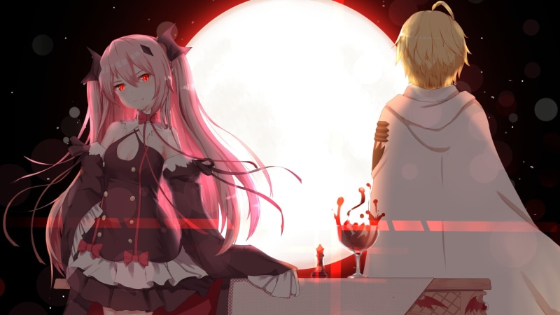 women, Krul Tepes, arts culture and entertainment, dancing, vampire (Owari no Seraph), Yuichiro Hyakuya (Owari no Seraph), celebration, night, real people
