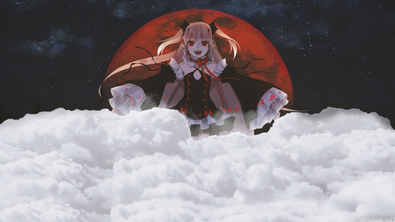 anime, 4K, anime girls, Krul Tepes, Owari No Seraph, picture-in-picture