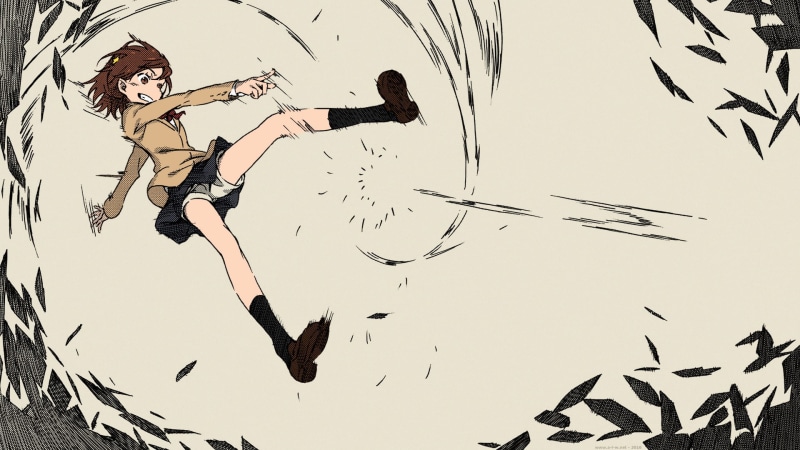 full length, flying, enjoyment, adult, women, nature, clear sky, positive emotion, real people, 1080P, day, carefree, mid-air, short pants, To aru Majutsu no Index