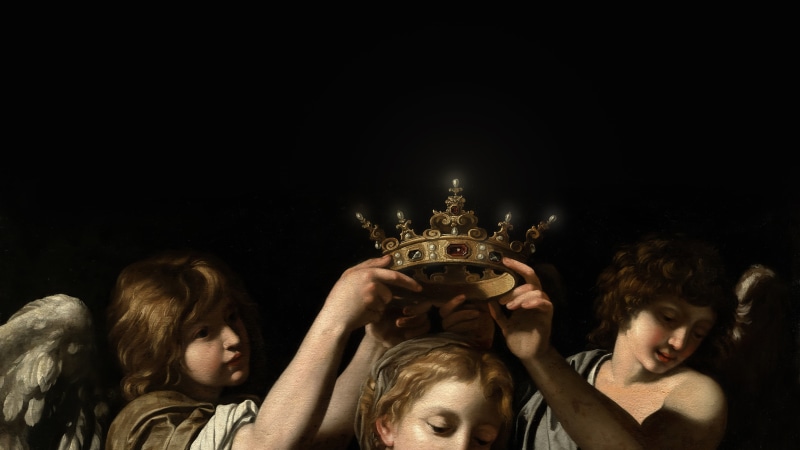 Bartolomeo Cavarozzi, Baroque, crown, queen (royalty), royal, angel, classic art, artwork, 5K, princess