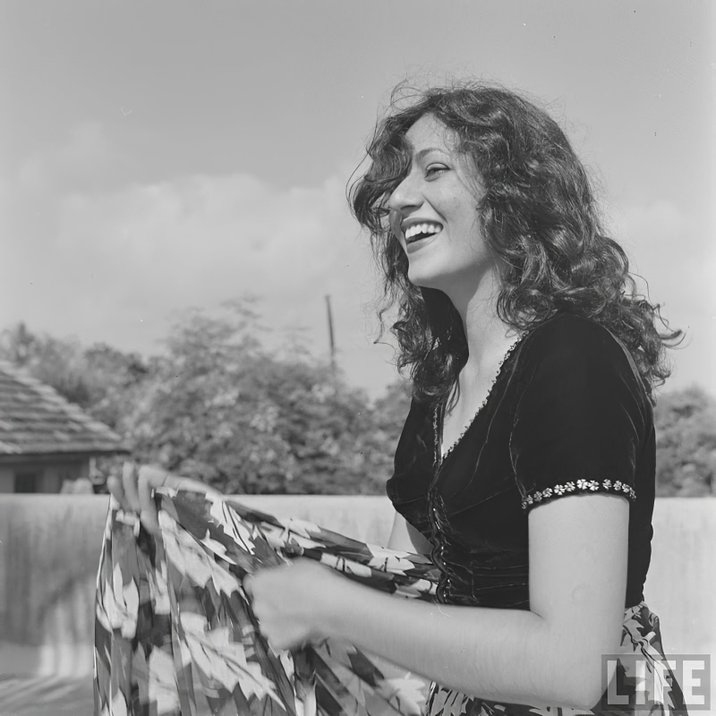 women, 4K, madhubala, indian women, actress, monochrome, magazine cover