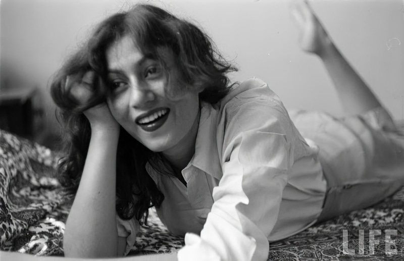 madhubala, women, 4K, actress, monochrome, indian women
