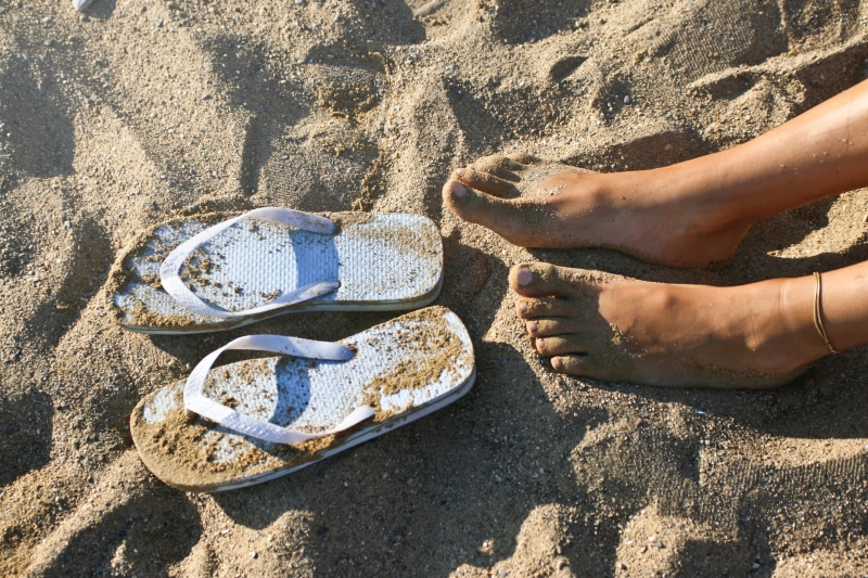 feet, sunlight, human foot, young, seaside, relaxation, barefoot, shore, sand, sunny, walk, tourism, low section, sandals, sun, human body part, close
