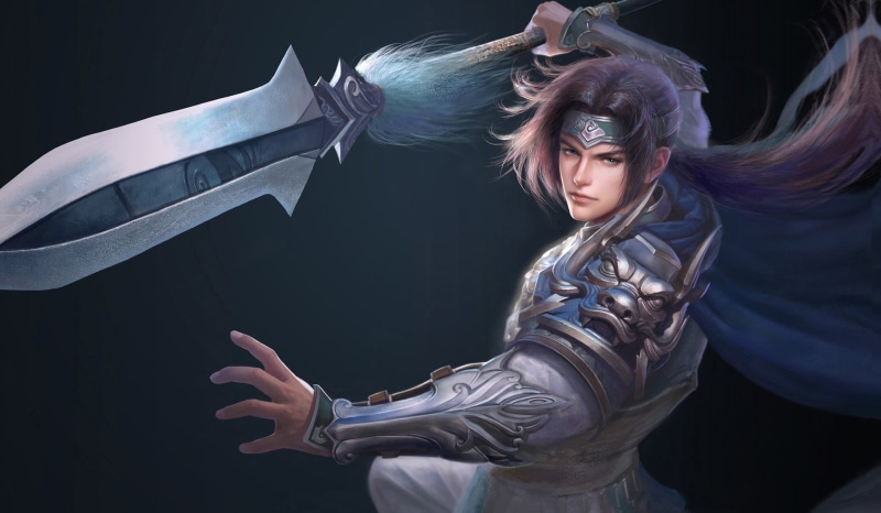 Zhao Yun, 1080P, weapons, sword, Ruoxin Zhang, art, fantasy, warrior
