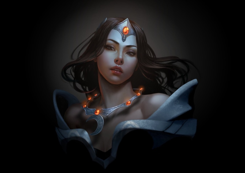 inawong, 720P, original, artstation, woman, beautiful, fantasy, mirana-comp