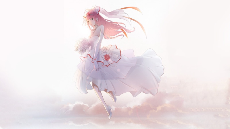 1080P, Zero Two (Darling in the FranXX), Wedding Dress, Anime, Darling in the FranXX