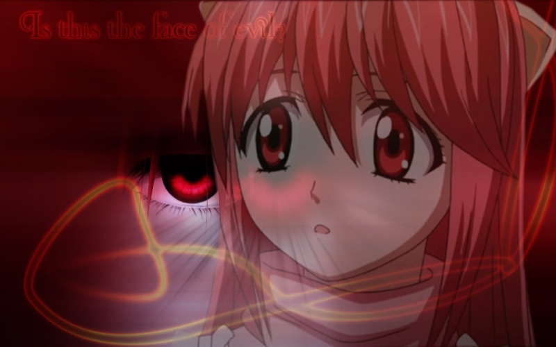 close-up, one person, Elfen Lied, young adult, indoors, fashion, human face, pink hair, abstract, red eyes, technology, anime girls, human body part, red