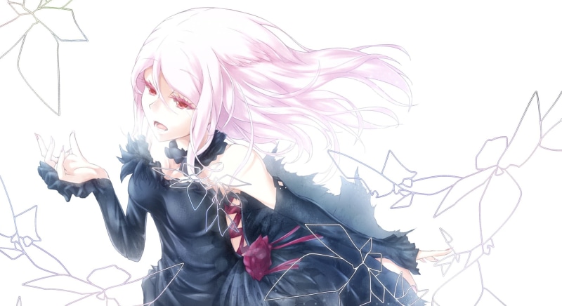 asahi, hair, guilty, pink, dress, white, nyu, yuzuriha, red, inori, eyes, crown, 1080P