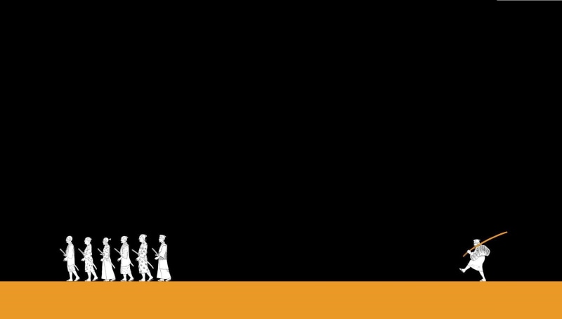 playing, emotion, nature, arts culture and entertainment, toy, black background, Akira Kurosawa, 720P, indoors, copy space, performance, music, people