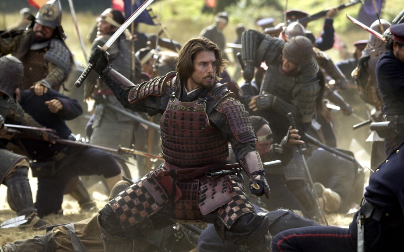 the last samurai, cruise, tom cruise, black, white, sword, samurai, 1080P, handled, tom, last