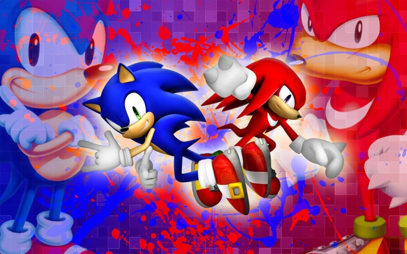 inflatable, Sonic the Hedgehog, choice, abundance, red, blue, variation, Sonic, representation, toy, Sega, indoors, no people, Knuckles, creativity, art and craft