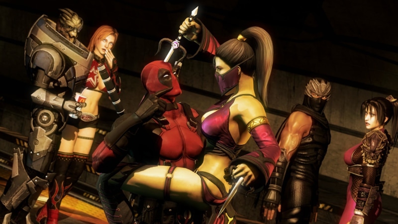 illustration, ornate, creativity, Mortal Kombat, video games, editorial, 1080P, statue, large group of objects, night, Tina Armstrong, representation