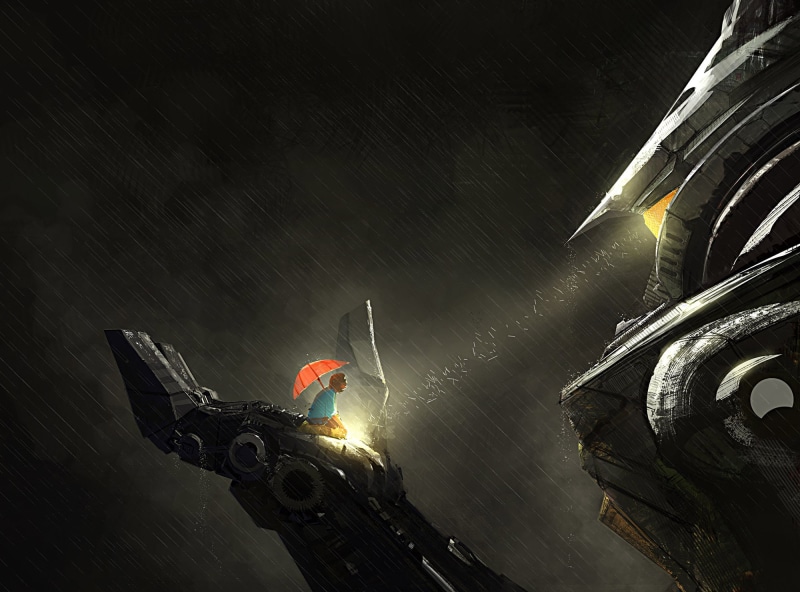 built structure, light, sky, Tacit Ronin (Pacific Rim), lighting equipment, 1080P, glowing, architecture, Pacific Rim, no people, outdoors, motion, low angle view