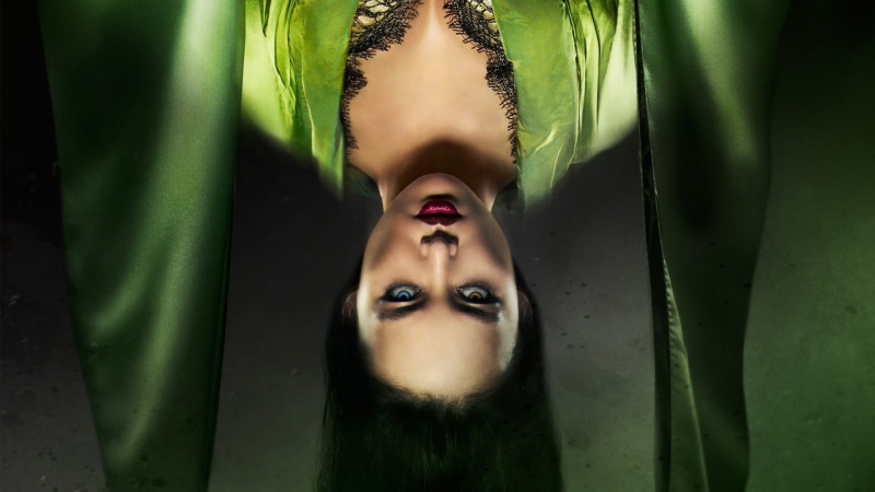 front view, 47 Ronin, heterochromia, hairstyle, young adult, movies, close-up, lifestyles, looking at camera, green color, young women, beautiful woman
