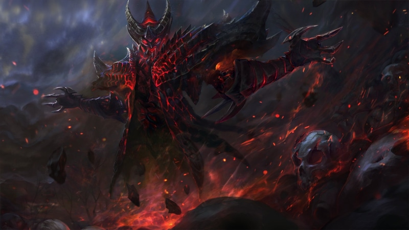 group of animals, motion, smoke - physical structure, burning, water, Demon, Dark, Shadow Fiend (DotA 2), animals in the wild, red, Dota, bonfire, animal themes