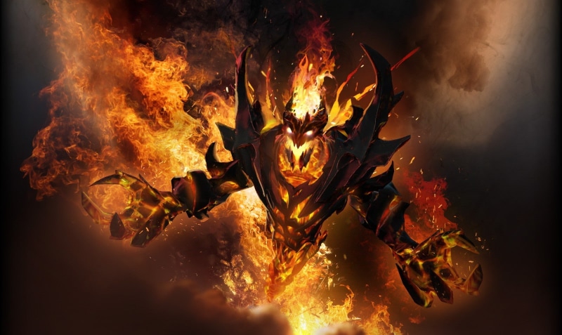 sign, heat - temperature, dota 2 shadow fiend video games nevermore, nature, motion, glowing, 720P, flame, burning, bonfire, campfire, destruction, burnt