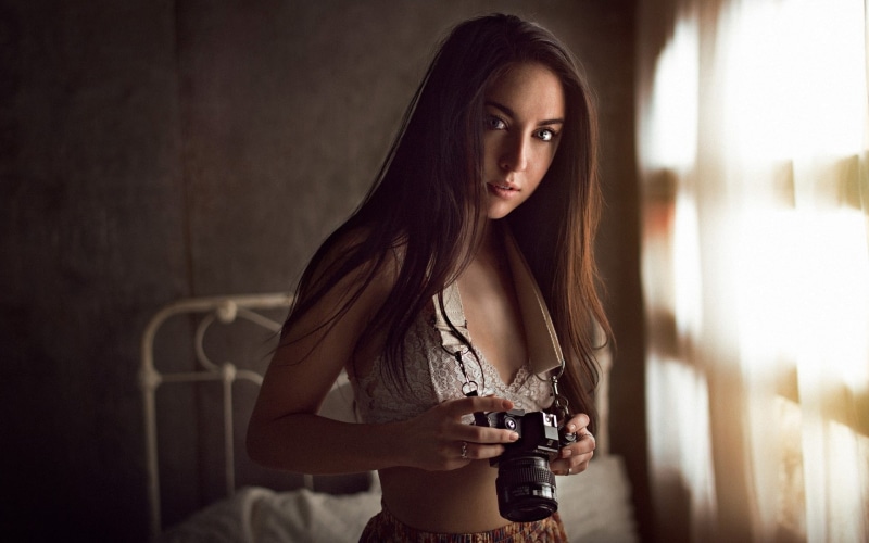 women, The Photo Fiend, sunlight, Nikon, window, model, 1080P, camera, long hair, face