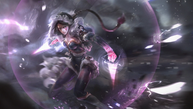 technology, one person, creativity, young adult, digital composite, portrait, Templar Assassin, adult, front view, waist up, anime girls, occupation, Lanaya