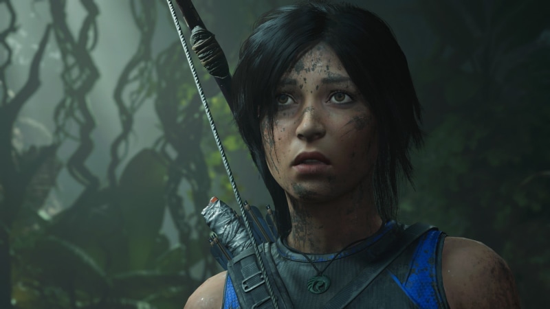 real people, outdoors, Shadow of the Tomb Raider, Tomb Raider, 1080P, day, young women, contemplation, beautiful woman, front view, focus on foreground