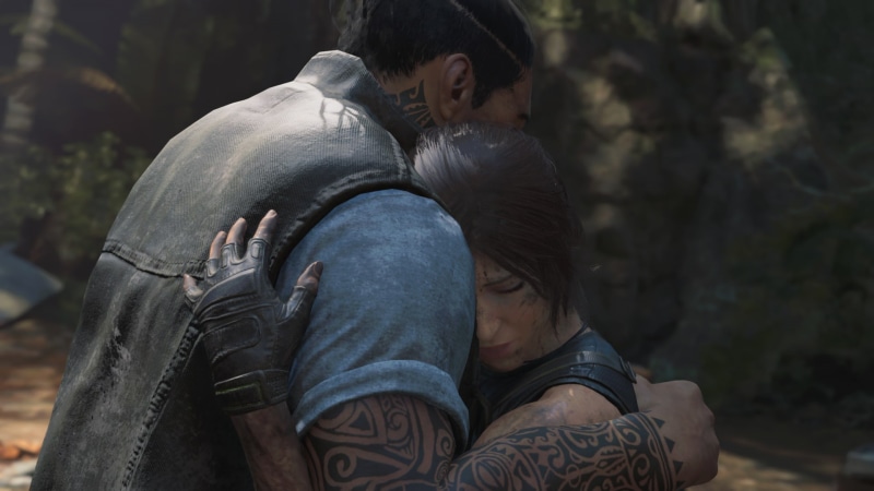 bonding, Tomb Raider, focus on foreground, emotion, two people, positive emotion, love, 1080P, real people, men, couple - relationship, young adult, young men