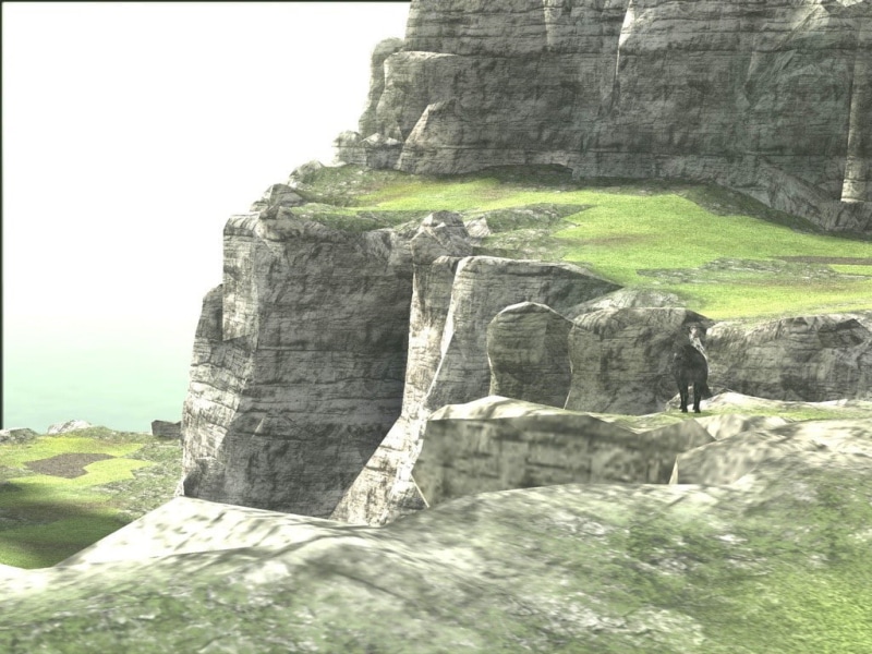 travel, day, video games, formation, Shadow of the Colossus, rock - object, architecture, geology, solid, land, outdoors, rock formation, 480P, tranquility