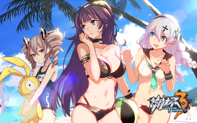 Honkai Impact 3rd, Bronya Zaychik, Raiden Mei, Kiana Kaslana, Video Game, 1080P