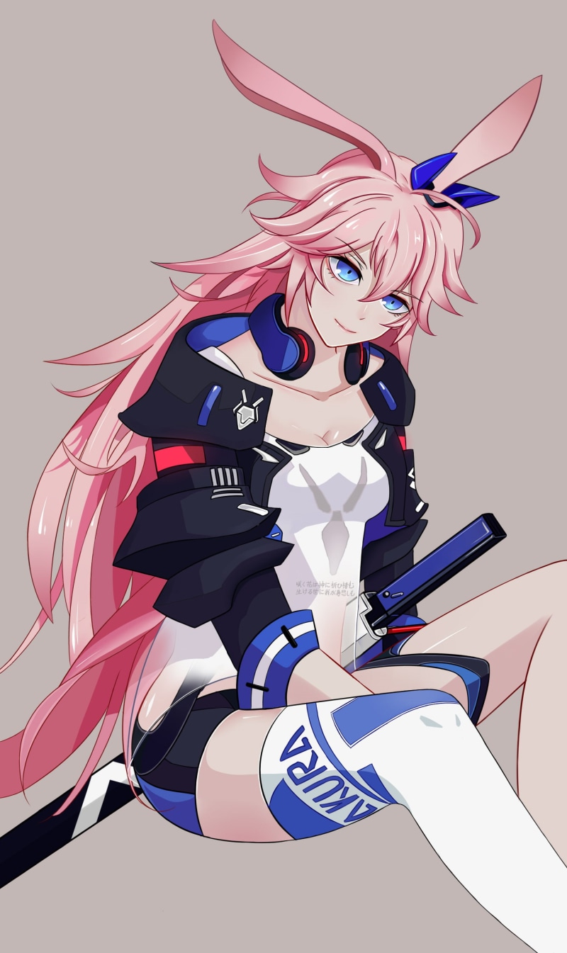 young adult, anime girls, Honkai Impact, sport, number, anime, healthcare and medicine, activity, healthy lifestyle, human arm, 1080P, Yae Sakura (Honkai Impact)