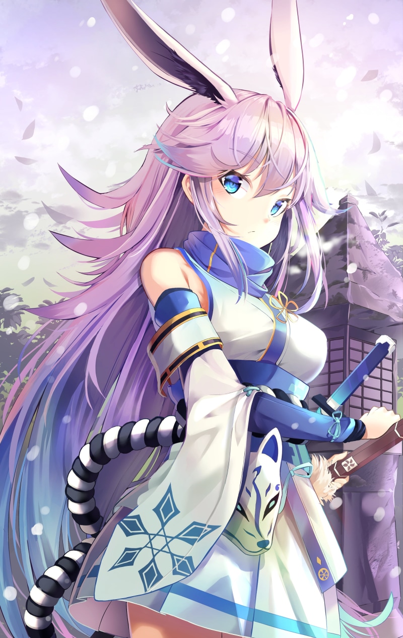 Yae Sakura (Honkai Impact), Animal Ears (artist), Guns GirlZ, 2K, pink hair, Honkai Impact 3rd, anime girls, long hair
