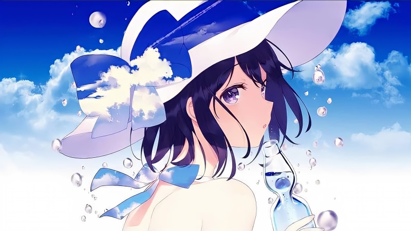 4K, Honkai, anime girls, Honkai Impact, summer dress, Honkai Impact 3rd, blue hair, Seele Vollerei