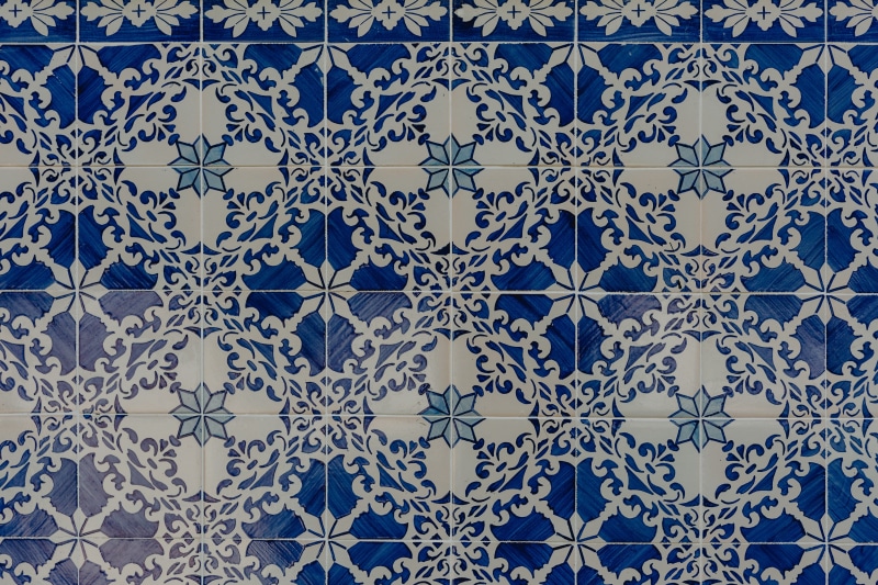 glazed, portugal, azulejos, lisbon, indoors, no people, repetition, flooring, tiles, full frame, wall, wall - building feature, pattern, tiled floor, backgrounds