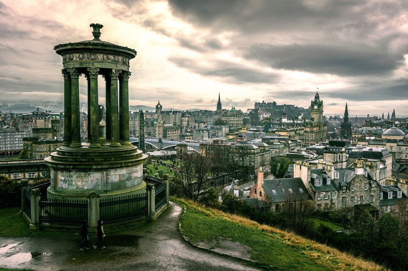tourism, cloud - sky, travel, no people, skyscraper, tall - high, city, UK, Edinburgh, built structure, outdoors, nature, tower, Scotland, building exterior