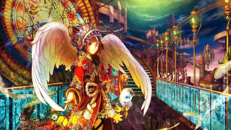 human representation, spirituality, creativity, amusement park ride, representation, carousel horses, outdoors, night, 1080P, original characters, architecture