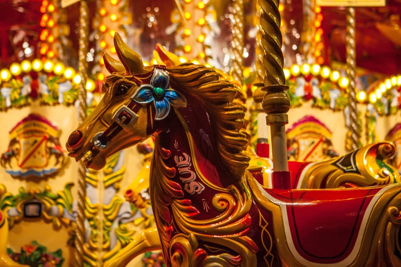 ride, animal, Brightly, religion, domestic animals, illuminated, outdoors, asia, spirituality, carousel horses, decoration, various, coloured, cultures