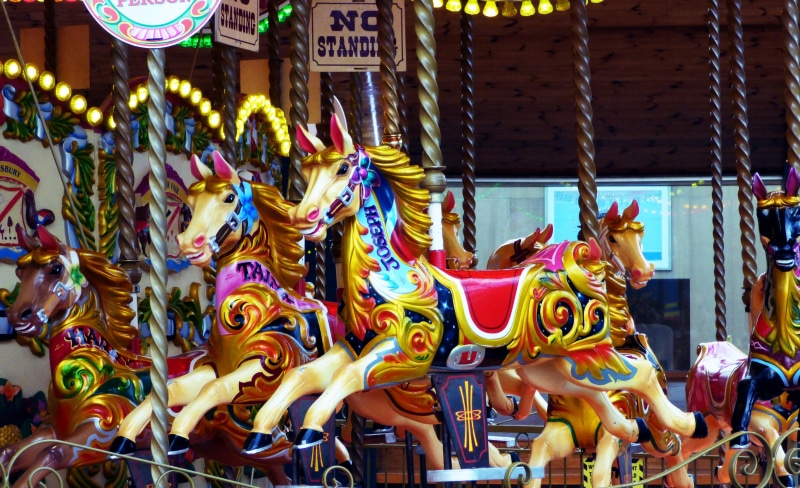 wooden, christmas, animal representation, 4K, childhood, fun, dragon, round, merry, go, joy, architecture, no people, circus, building exterior, leisure