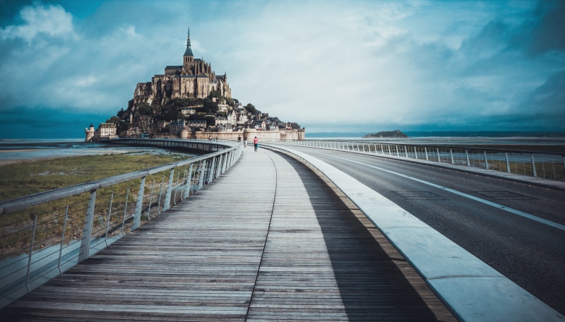 brown, city, architecture, connection, transportation, cloud - sky, nature, island, castle, travel destinations, building, travel, footpath, tower, road