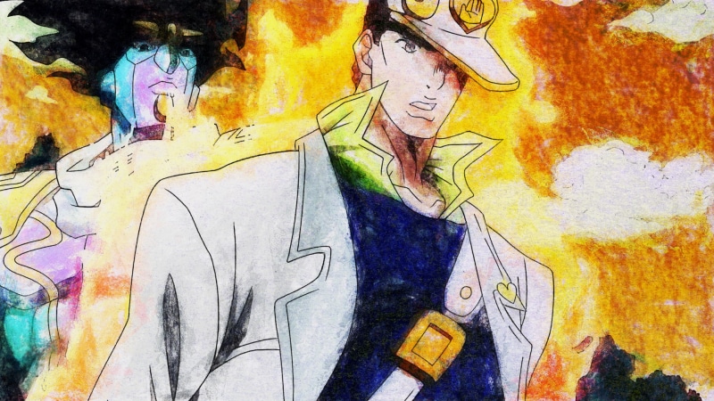 Star Platinum (Jojos Bizarre Adventure), Jojos Bizarre Adventure, Anime, 1080P, Jotaro Kujo