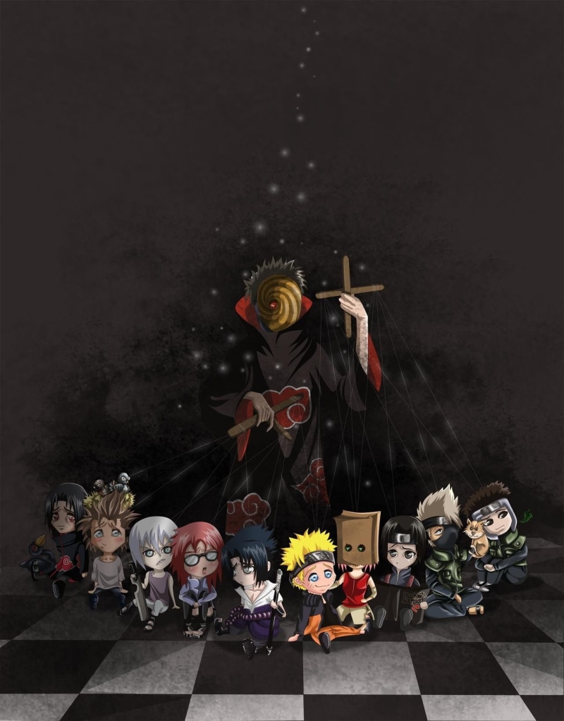 anime, master, karin, Haruno Sakura, itachi, puppet, art, 720P, sharingan, uchiha, haruno, sakura, checkerboard, naruto, BIRDS, hd, sasuke, akatsuki