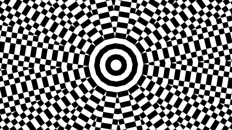 Black and White, Kaleidoscope, 1080P, Checkerboard, Abstract