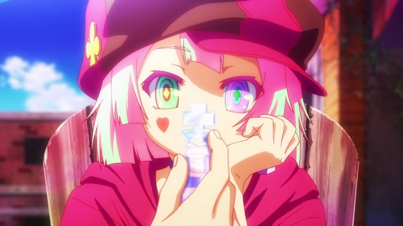 1080P, human face, beautiful woman, technology, portrait, city, one person, human body part, multi colored, No Game No Life, Tet (No Game No Life), pink color